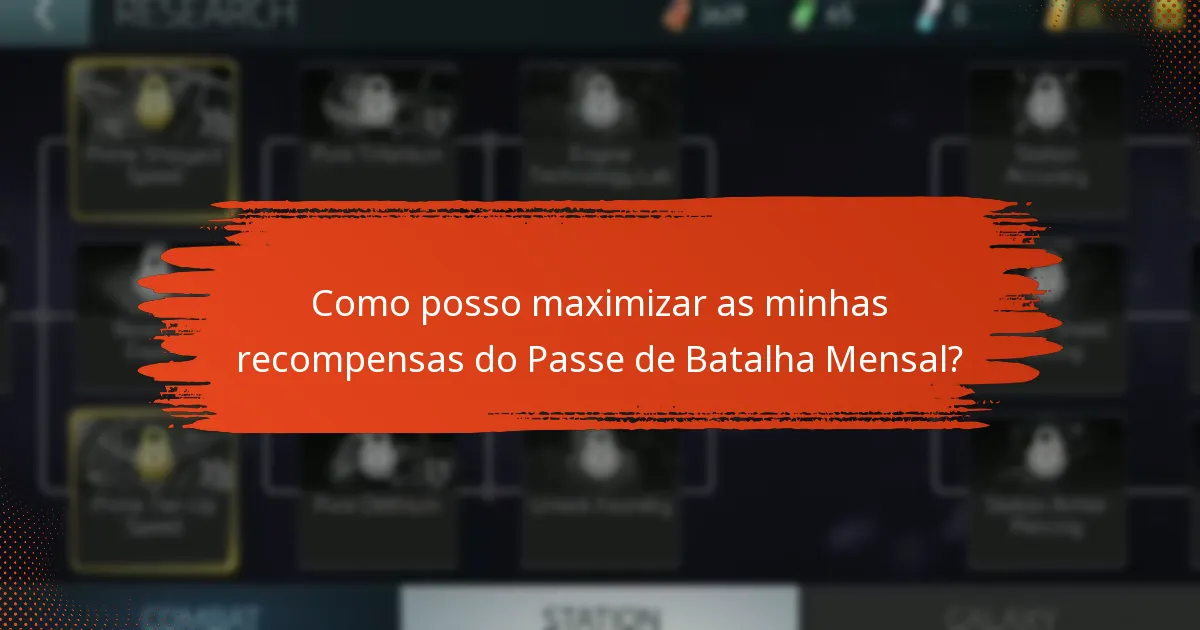 Qual é a divisão de níveis do Passe de Batalha Mensal?