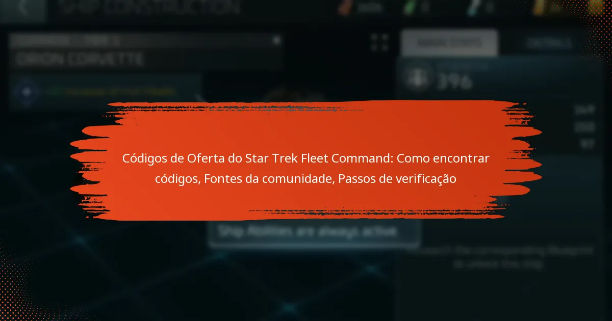 Códigos de Oferta do Star Trek Fleet Command: Como encontrar códigos, Fontes da comunidade, Passos de verificação