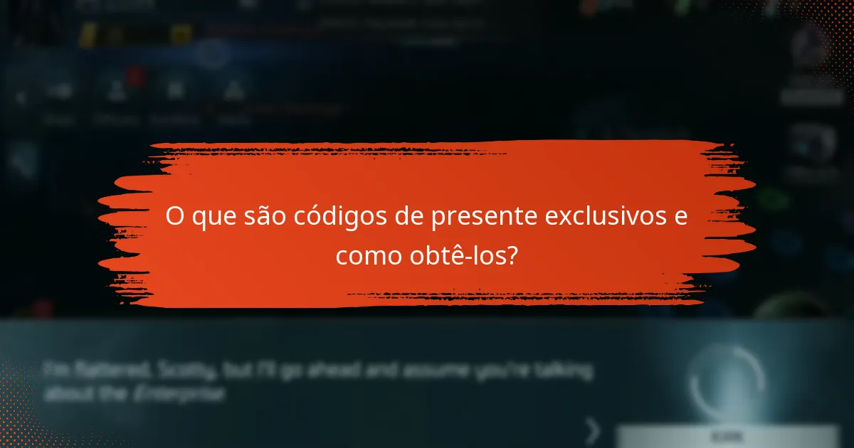 Como resgatar códigos de presente em Star Trek Fleet Command?